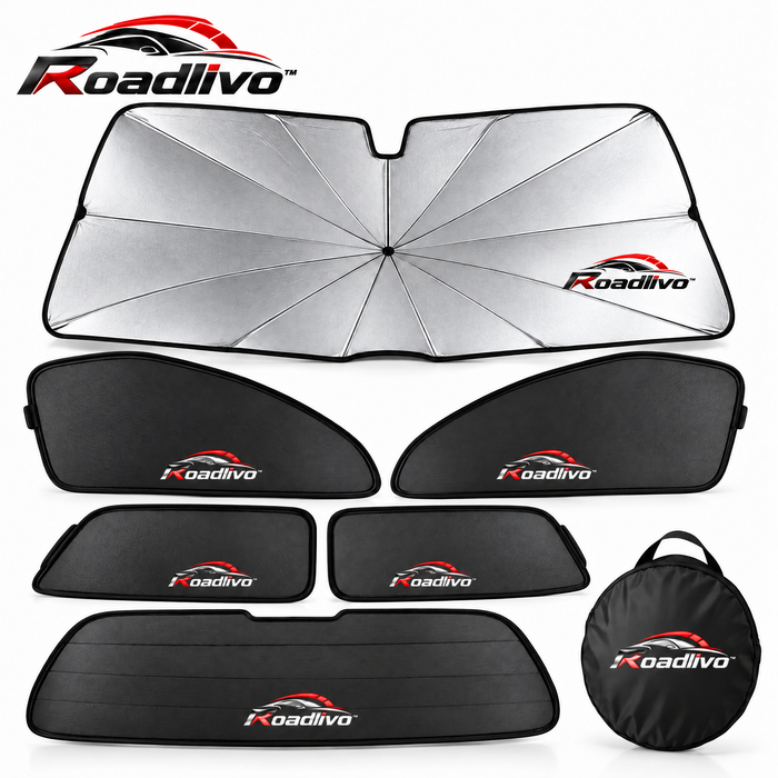 Roadlivo™ Full-Car Sunshade & Heat Protection Set