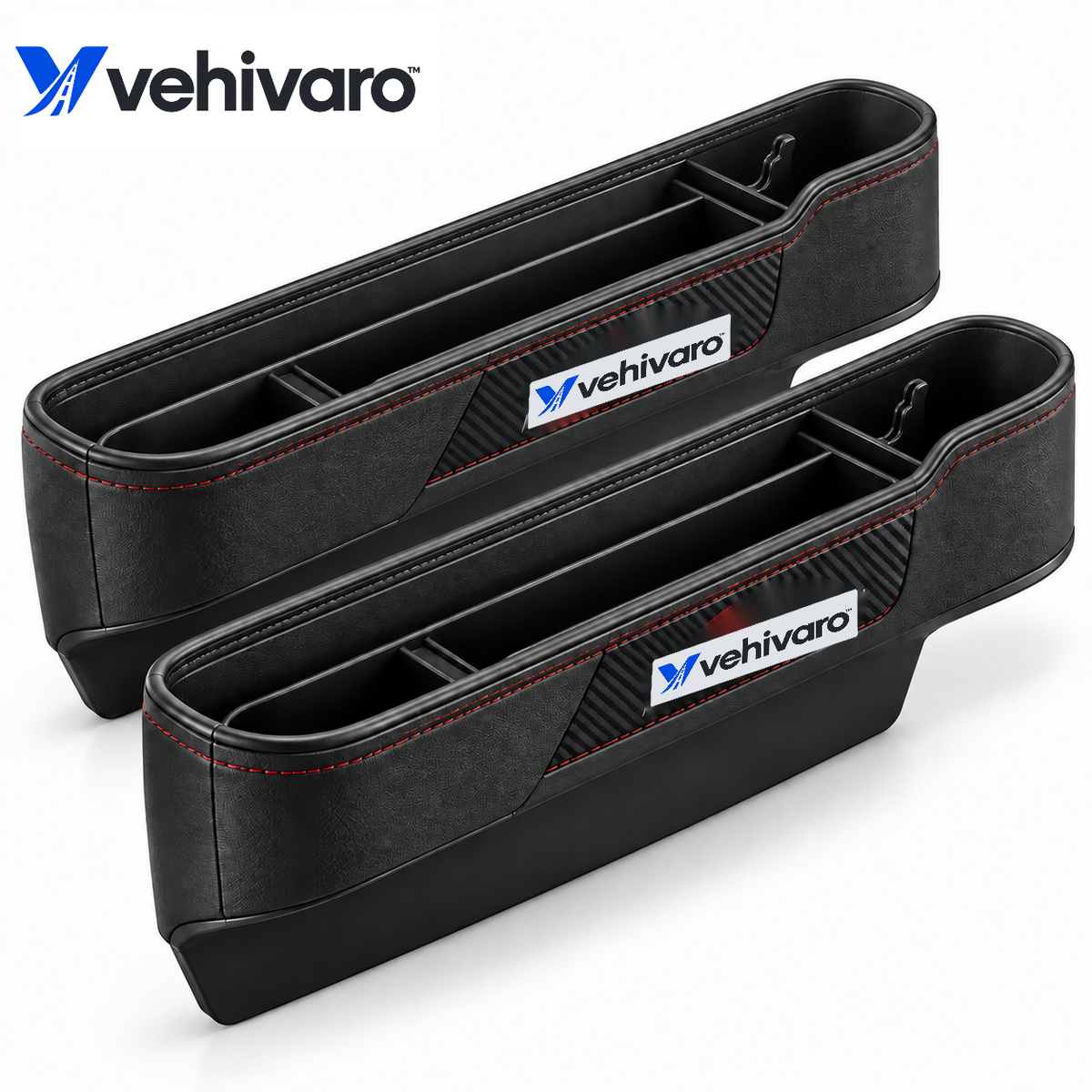 Vehivaro™ 2-Piece Car Seat Gap Organizer Set