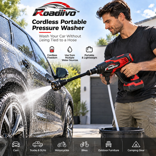 Roadlivo™ Cordless Portable Pressure Washer
