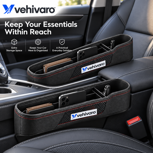 Vehivaro™ 2-Piece Car Seat Gap Organizer Set
