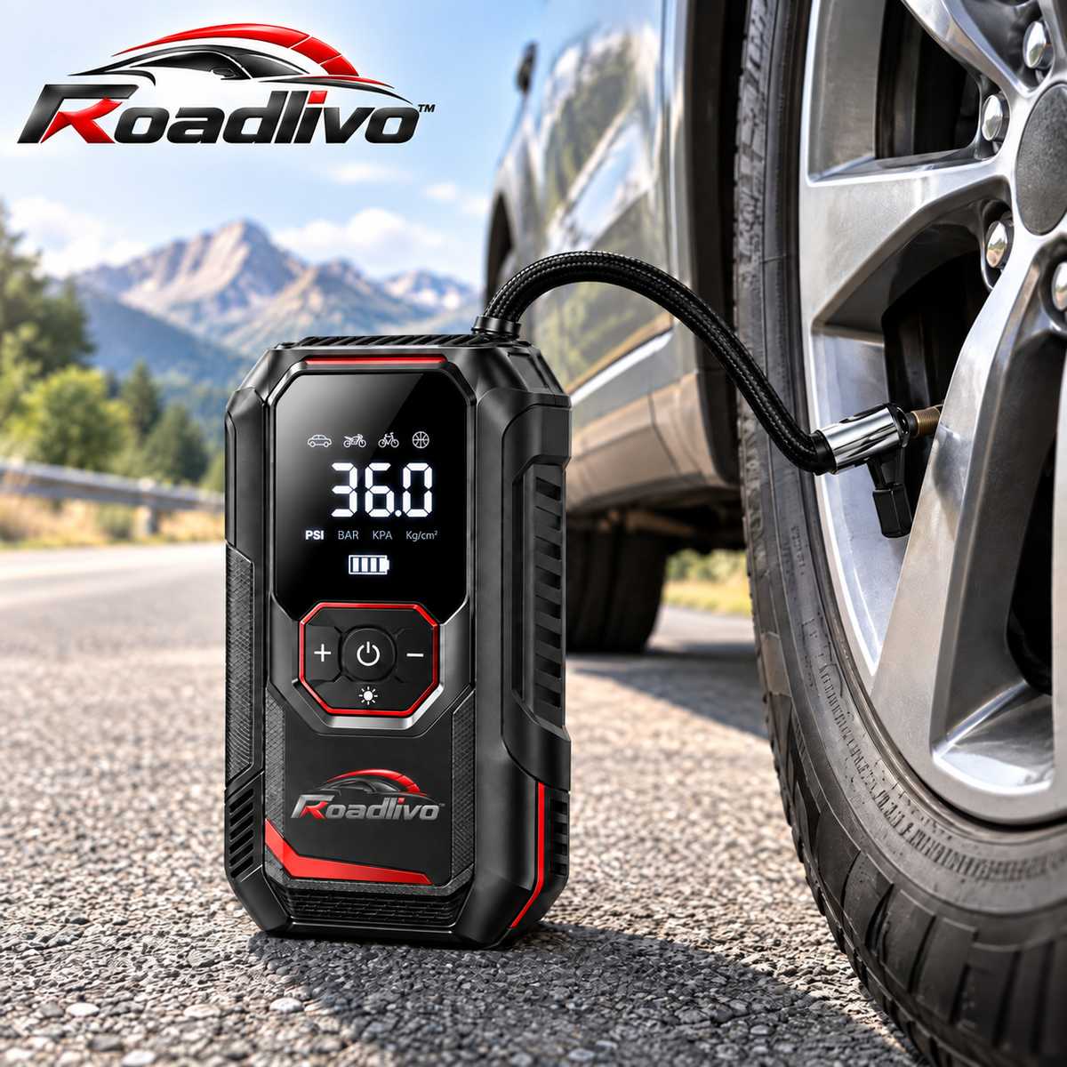 Roadlivo™ Portable Digital Tire Inflator