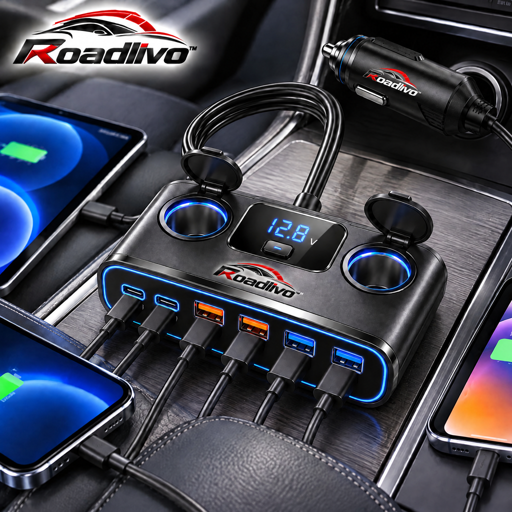 Roadlivo™ Multi-Port Fast Charging Power Hub