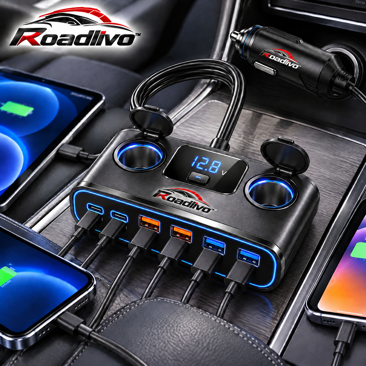 Roadlivo™ Multi-Port Fast Charging Power Hub