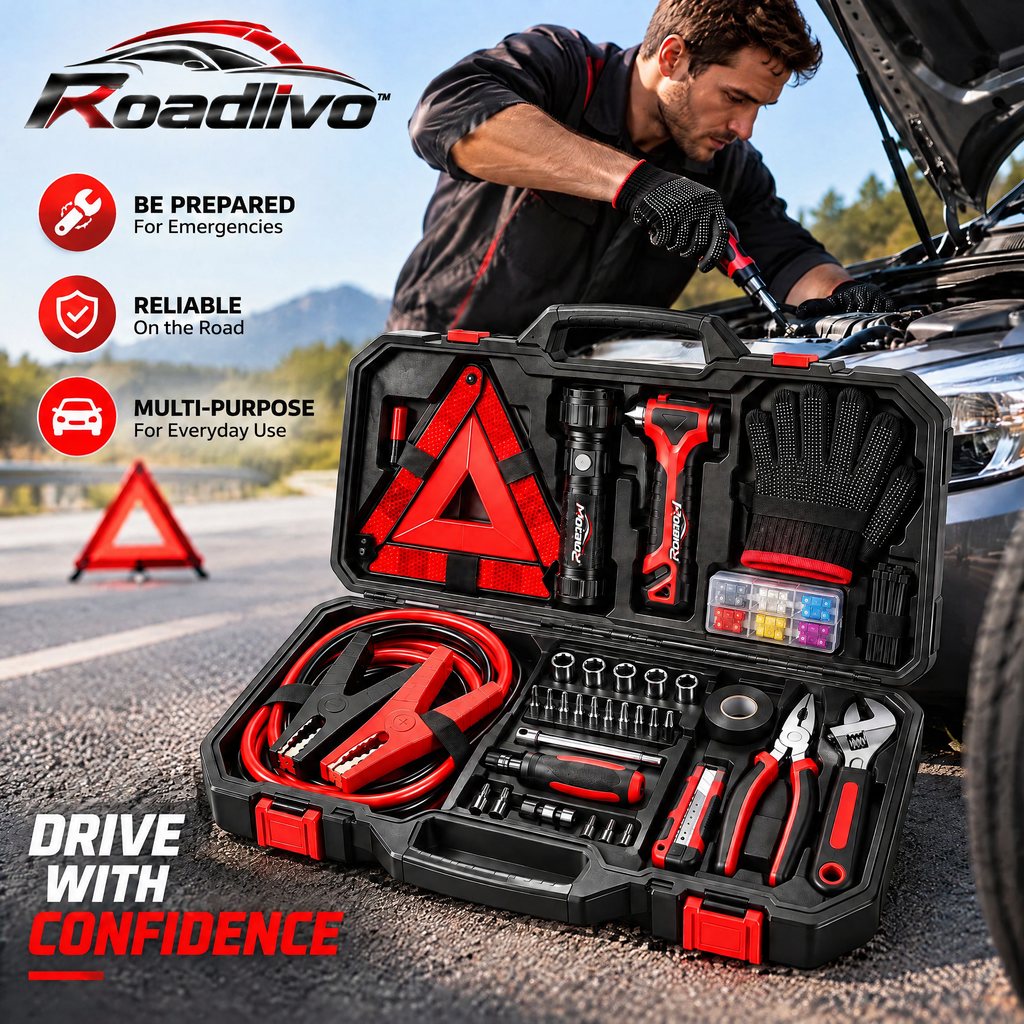 Roadlivo™ Roadside Emergency Tool Kit