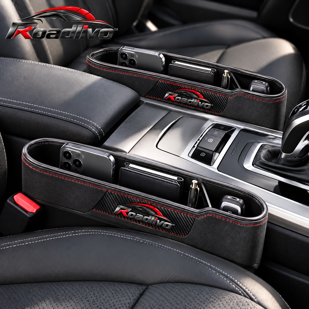 Roadlivo™ 2-Piece Car Seat Gap Organizer Set