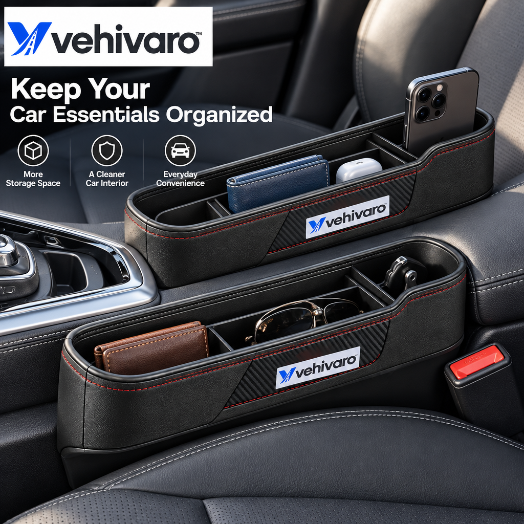 Vehivaro™ 2-Piece Car Seat Gap Organizer Set