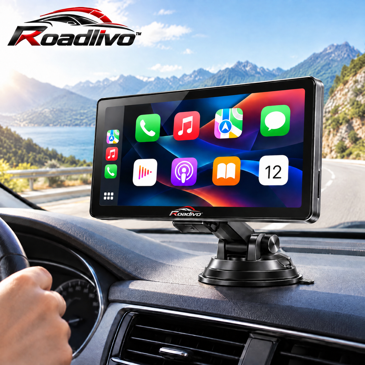 Roadlivo™ Portable Wireless CarPlay Display