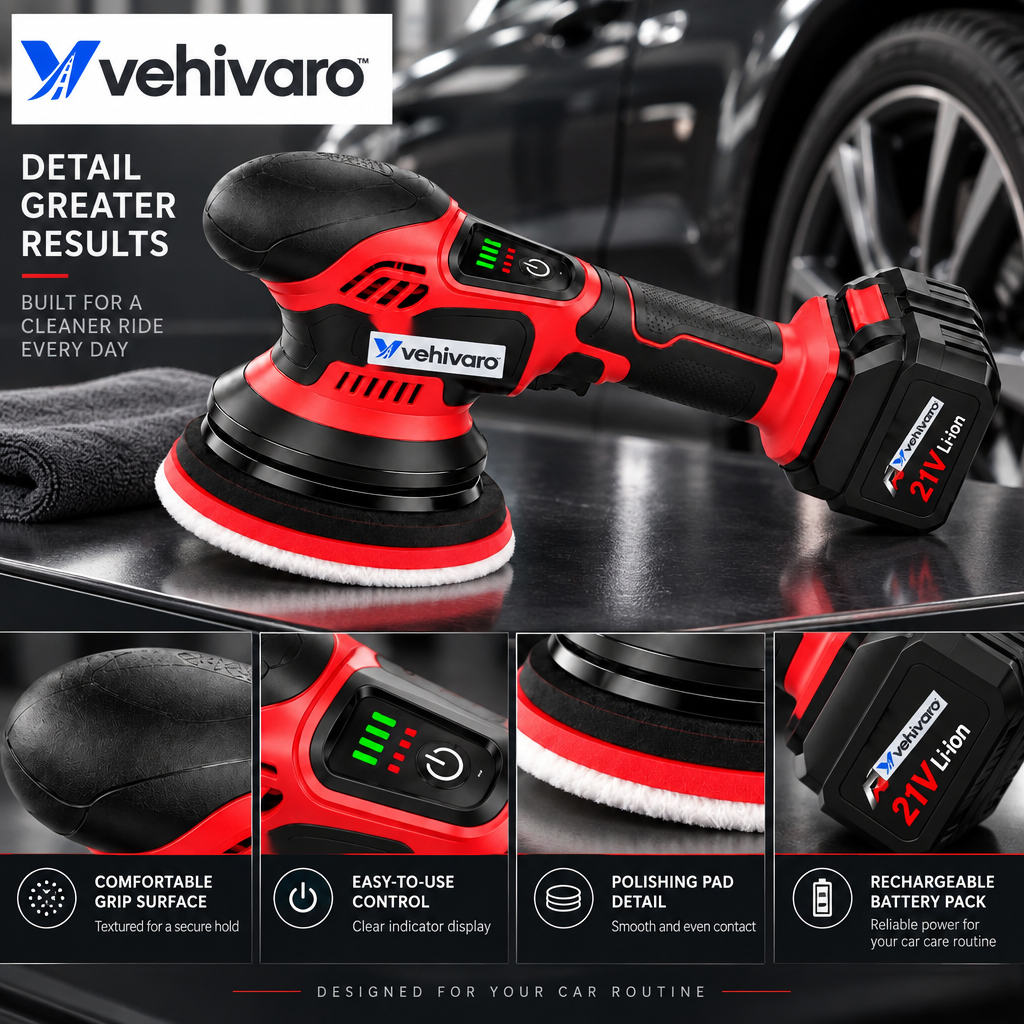 Vehivaro™  Cordless Car Polisher