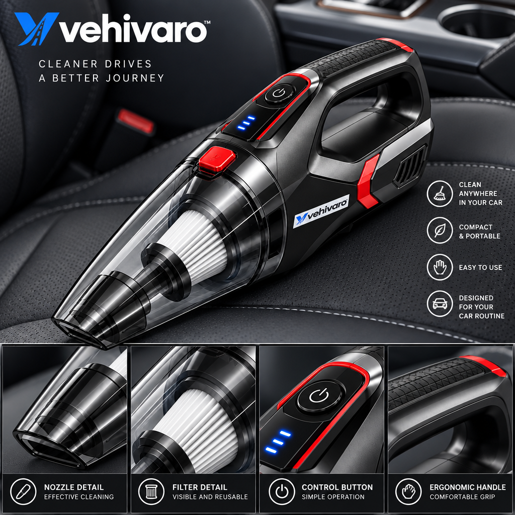 Vehivaro™ Cordless Car Vacuum Cleaner