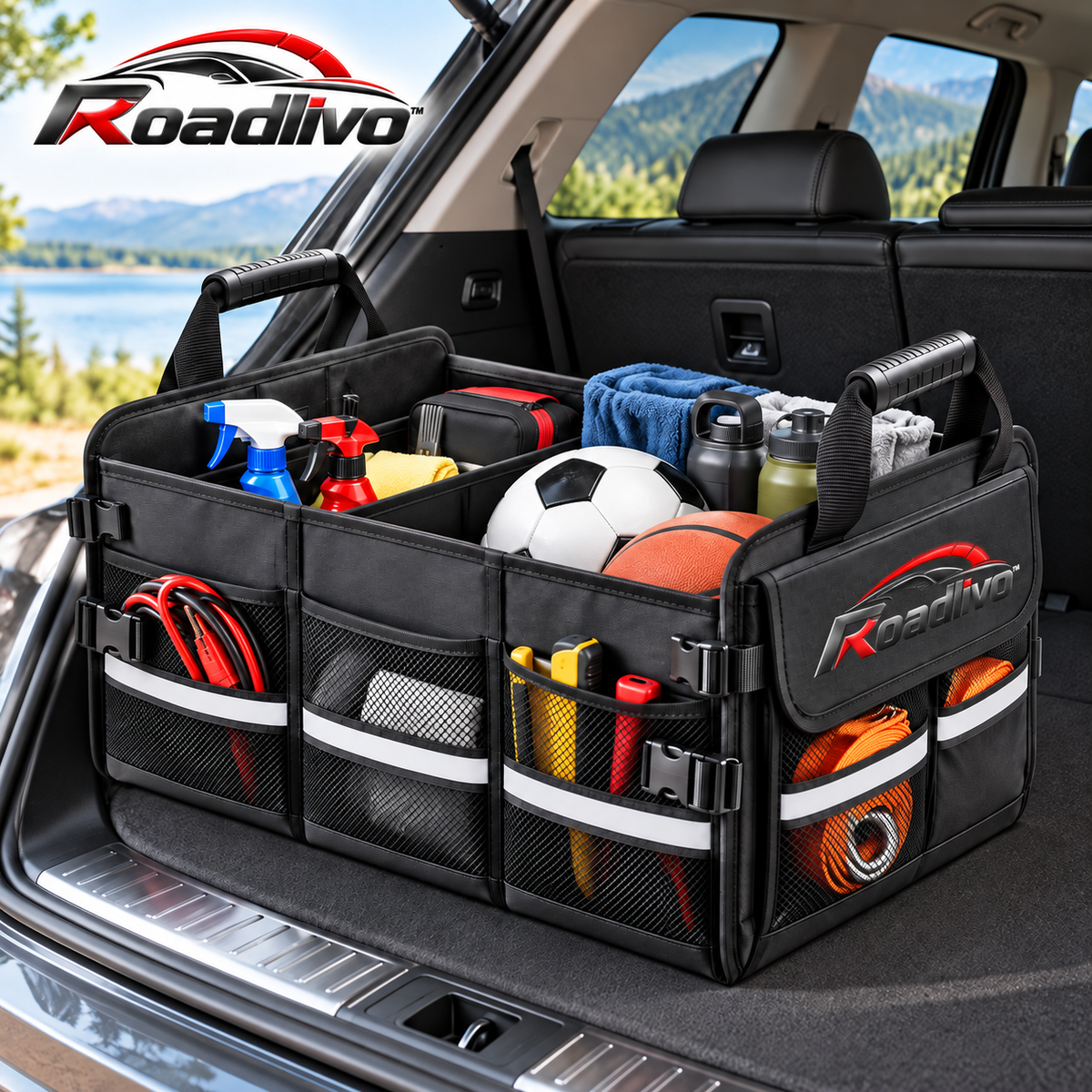 Roadlivo™ Foldable Car Trunk Organizer