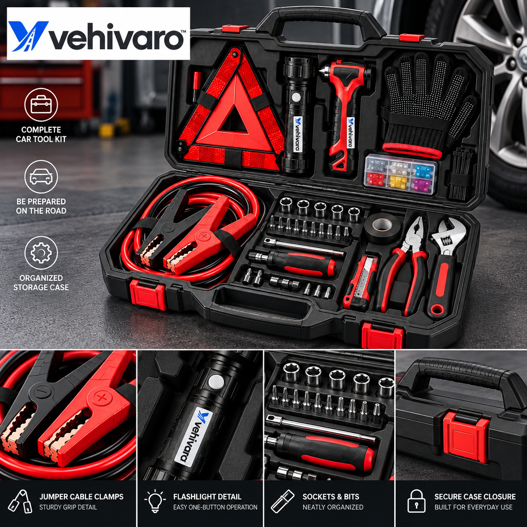 Vehivaro™ Roadside Emergency Tool Kit