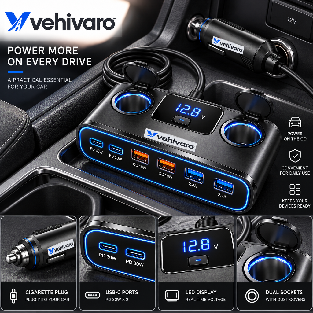 Vehivaro™ Multi-Port Fast Charging Power Hub