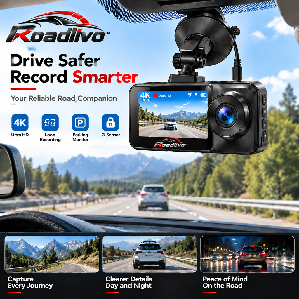Roadlivo™ Front & Rear Dual Dash Cam